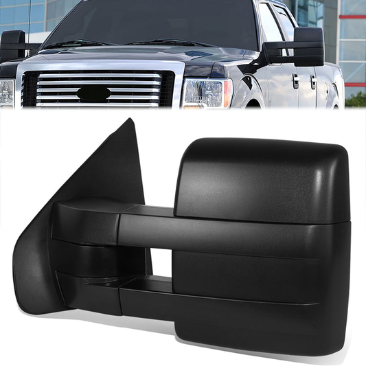 RETROVISOR MIRROR - OE STYLE - FORD F-150 11-12 - WITH POWER WITH HEATED WITH TURN SIGNAL - DRIVER SIDE - PAINT TO MATCH - BLACK
