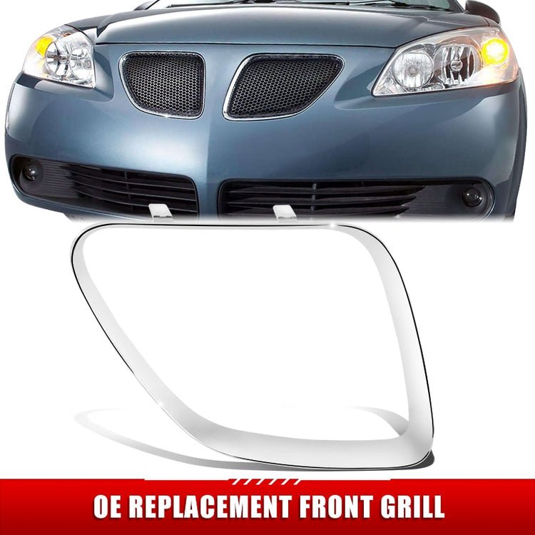 PARRILLA GRILLE - PT G6 '05-'10/ GRILLE ASS'Y RH/ UPPER OUTER FRAME CHROME//PARTS.NO,GM1200541//OEM NO,15221712