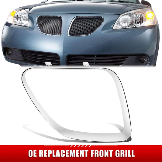 PARRILLA GRILLE - PT G6 '05-'10/ GRILLE ASS'Y RH/ UPPER OUTER FRAME CHROME//PARTS.NO,GM1200541//OEM NO,15221712
