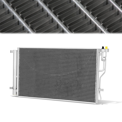 CONDENSADOR HYUNDAI KONA 2018-2021 - FOR 2.0L MODEL - ALUMINUM - SILVER