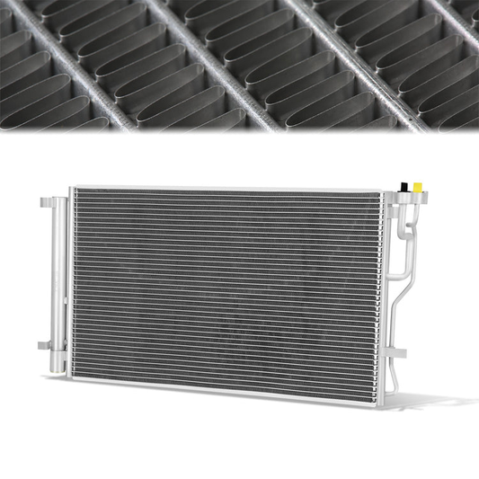 CONDENSADOR HYUNDAI KONA 2018-2021 - FOR 2.0L MODEL - ALUMINUM - SILVER