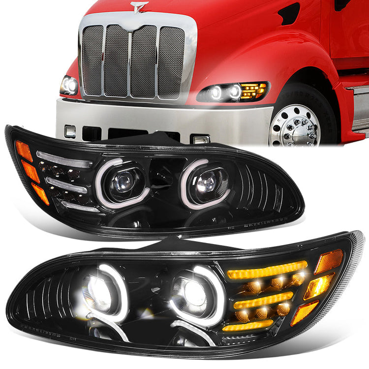 FAROS 08-19 PETERBILT 325 / 05-20 PETERBILT 330 / 05-10 PETERBILT 335 / 10-20 PETERBILT 337 / 07-10 PETERBILT 340 / 10-20 PETERBILT 348 / 07-18 PETERBILT 382 / 07-14 PETERBILT 384 / 05-16 PETERBILT 386 / 99-11 PETERBILT 387 - C-HALO PROJECTOR SWITCHBACK