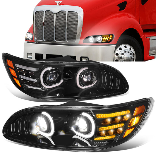 FAROS 08-19 PETERBILT 325 / 05-20 PETERBILT 330 / 05-10 PETERBILT 335 / 10-20 PETERBILT 337 / 07-10 PETERBILT 340 / 10-20 PETERBILT 348 / 07-18 PETERBILT 382 / 07-14 PETERBILT 384 / 05-16 PETERBILT 386 / 99-11 PETERBILT 387 - C-HALO PROJECTOR SWITCHBACK