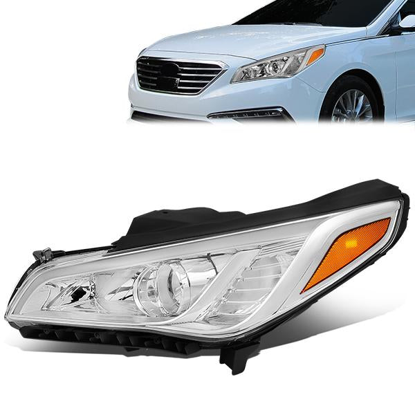 FAROS OE STYLE - 15-17 HYUNDAI SONATA - FITS MODELS W/ HALOGEN HEADLIGHTS - 9005 HIGH BEAM / H7 LOW BEAM / 2357A SIGNAL - LEFT