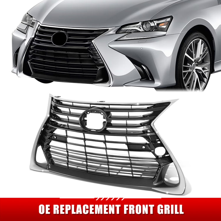 PARRILLA GRILLE - LX GS250/350/430 13-15/16-19/ GRILLE ASS'Y 16-19/ PAINTED DARK-GRAY/ W/CHROME MOULDING/ W/SENSOR H. W/O F-SPORT PKG