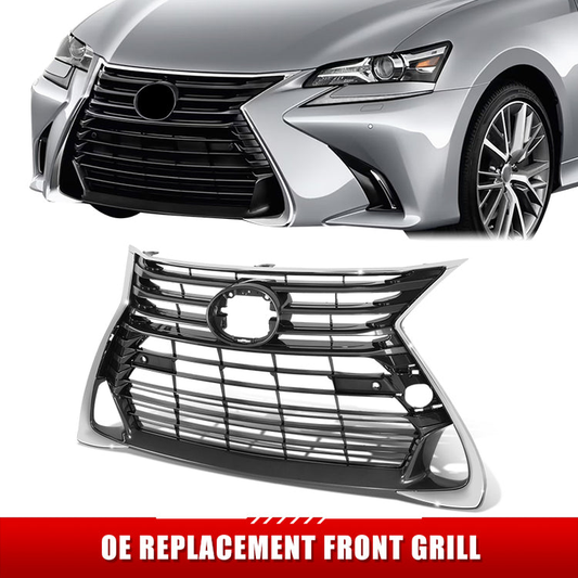 PARRILLA GRILLE - LX GS250/350/430 13-15/16-19/ GRILLE ASS'Y 16-19/ PAINTED DARK-GRAY/ W/CHROME MOULDING/ W/SENSOR H. W/O F-SPORT PKG