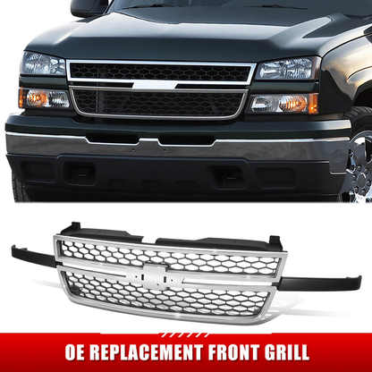 PARRILLA GRILLE - CV SIRADO '06-'07/ GRILLE ASS'Y/ MAT-GRAY W/CHROME MLDG/ (SS MODEL)