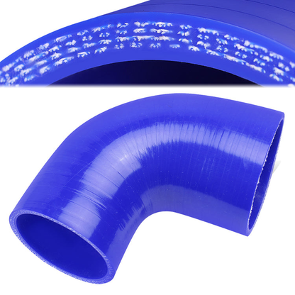 COPLE DE SILICON 3-PLY - 2.50" TO 2.75" REDUCER W/ 90 DEGREE - BLUE - RM4-5