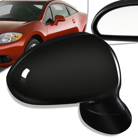 RETROVISOR MIRROR - OEM - 06-08 MITSUBISHI ECLIPSE - POWERED - HEATED - PAINTABLE - BLACK - RIGHT