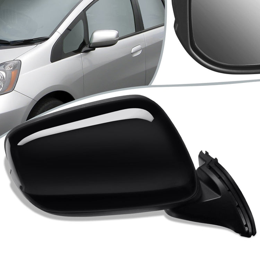 RETROVISOR MIRROR - OEM - 09-14 HONDA FIT - POWERED - PAINTABLE - BLACK - RIGHT