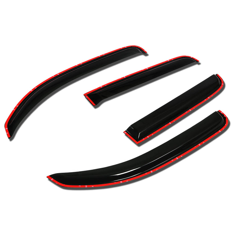 PROTECTOR DE VENTANA WINDOW VISORS - 06-11 CHEVROLET HHR - 4PCS - IN-CHANNEL - 4-DR - DARK SMOKE