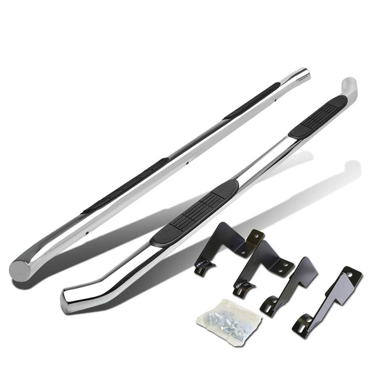 ESTRIBOS 3" - ROUND - 45 DEG - 05-20 TOYOTA TACOMA ACCESS - EXTENDED CAB - CHROME