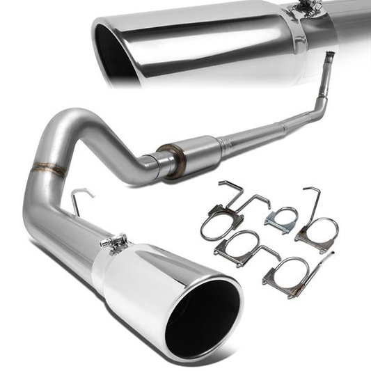 TUBERIA CATBACK CATBACK - 94-96 FORD F-250 7.3L TURBO DIESEL / 94-97 FORD F-350 7.3L TURBO DIESEL - SINGLE TIP - STAINLESS STEEL