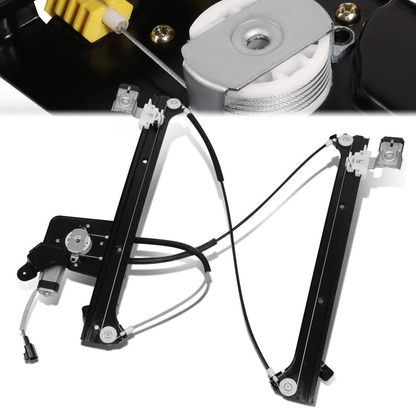 REGULADOR DE VENTANA WINDOW MOTORS & REGULATORS - METALLIC - 00-07 CADILLAC ESCALADE CHEVY AVALANCHE GMC SIERRA YUKON XL 1500 2500HD 3500 CREW CAB - METALLIC - BARE STEEL/PLASTIC