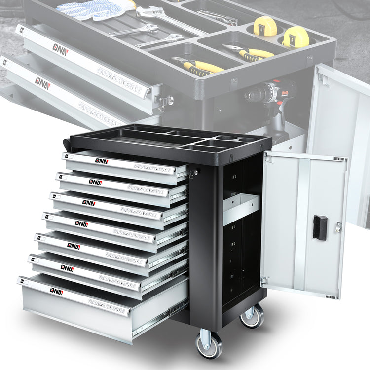 HERRAMIENTAS 7 DRAWERS - PLASTIC - TOP ROLLER CABINET