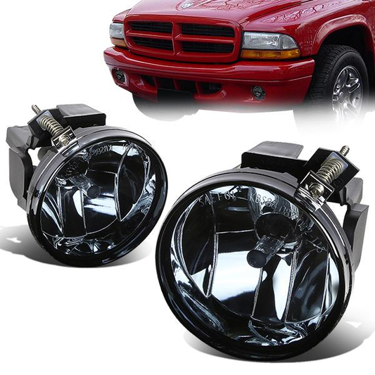 FAROS DE NIEBLA 01-04 DODGE DAKOTA / 01-03 DURANGO 4-DOOR - NO SWITCH - 899 BULB - SMOKE