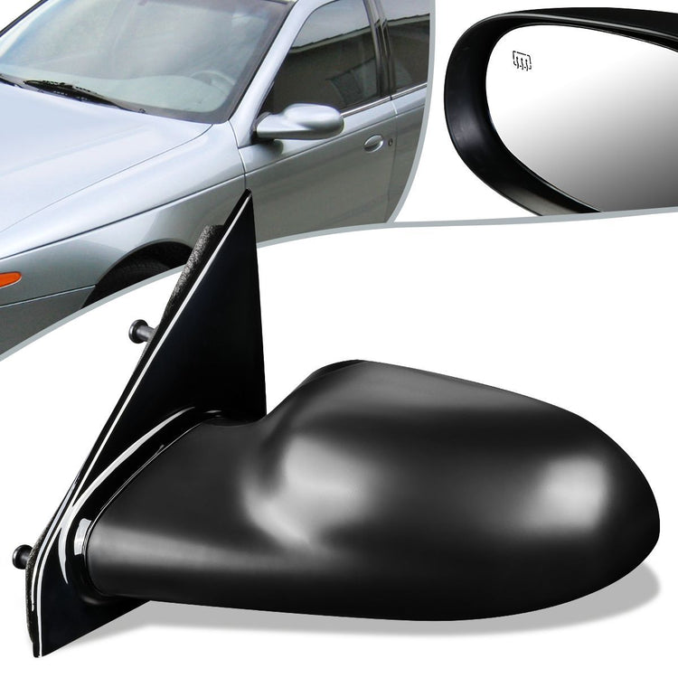RETROVISOR MIRROR - OEM - 01-05 SATURN L SEDAN / 2004 SATURN L300 / 2000 SATURN LS SEDAN / 00-03 SATURN LW WAGON - POWERED - HEATED - PAINTABLE - BLACK - LEFT