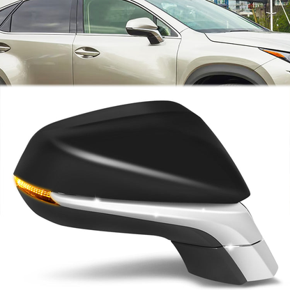 RETROVISOR MIRROR - OE STYLE - LEXUS NX200T 15-17 - LEXUS NX300H 15-17 - WITH POWER WITH HEATED WITH SIGNAL WITH MEMORY - PASSENGER SIDE - PAINT TO MATCH - BLACK