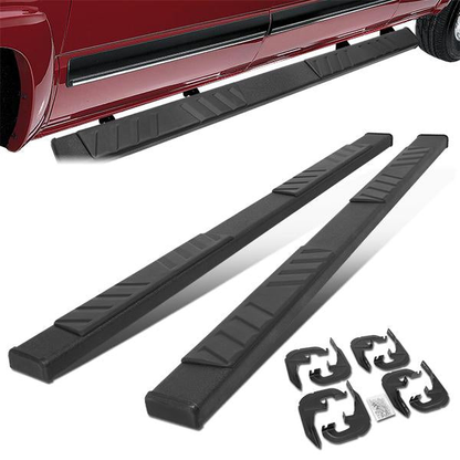 ESTRIBOS 5" - 19-20 CHEVY SILVERADO 1500, GMC SIERRA 1500 / 2020 CHEVY SILVERADO 2500HD, 3500HD, GMC SIERRA 2500HD, 3500HD - CREW CAB - BLACK