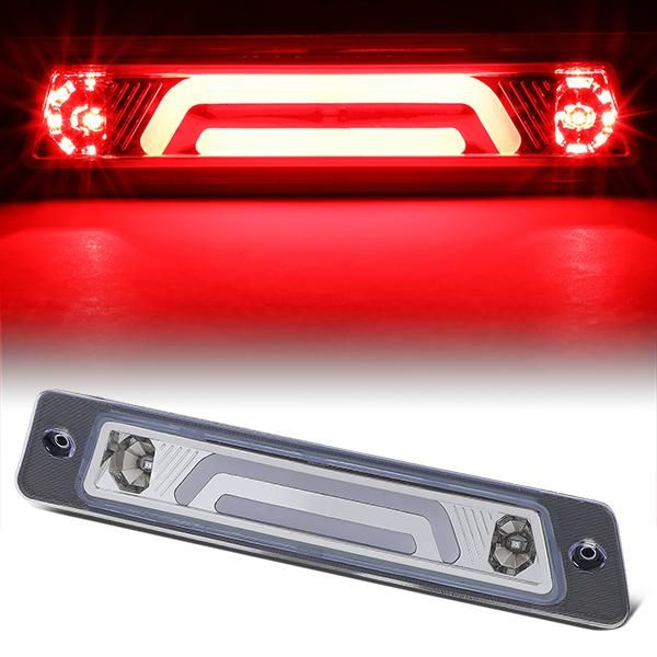 LUZ DE FRENO 87-93 FORD MUSTANG LX - FITS HATCHBACK MODELS WITH OEM SPOILER - PLUGS INTO FACTORY BULB SOCKET - 3D - LED - CHROME