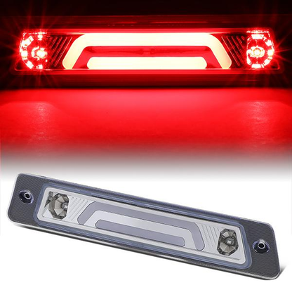 LUZ DE FRENO 87-93 FORD MUSTANG LX - FITS HATCHBACK MODELS WITH OEM SPOILER - PLUGS INTO FACTORY BULB SOCKET - 3D - LED - CHROME