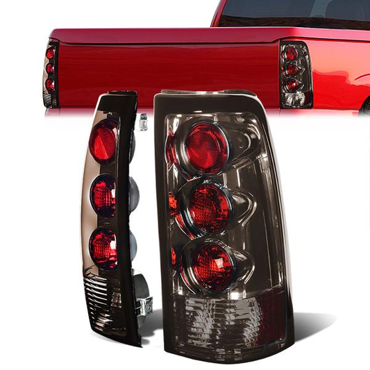 FAROS TRASEROS 99-02 CHEVY SILVERADO 1500 , 2500 / 99-03 GMC SIERRA 1500 , 2500 / 01-02 CHEVY SILVERADO 1500HD , 2500HD , 3500 / 01-03 GMC SIERRA 1500HD , 2500HD , 3500 - ALTEZZA - SMOKE