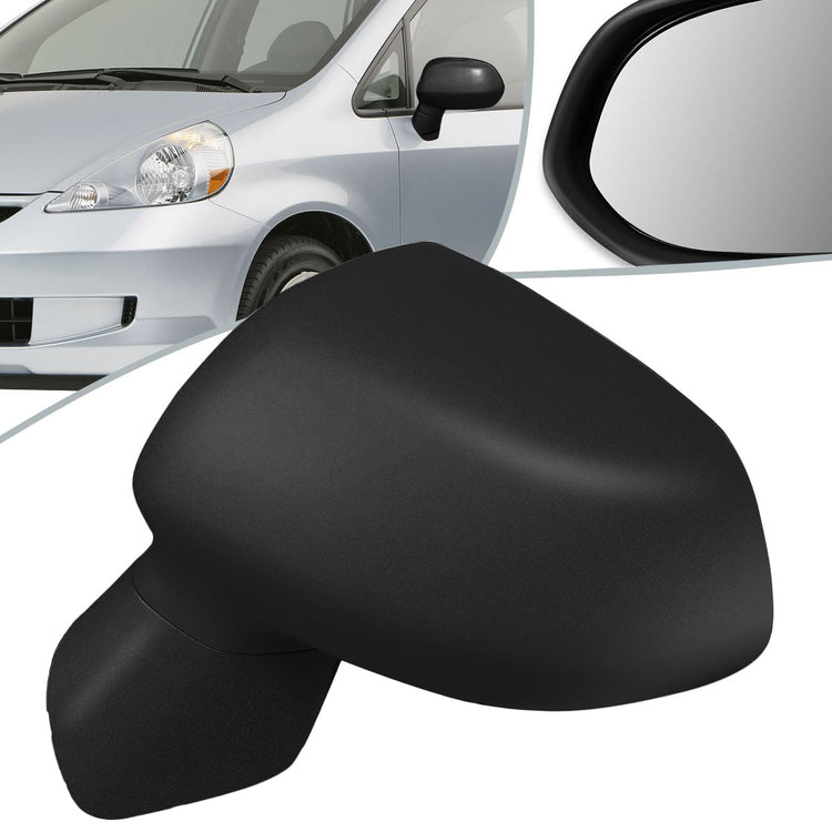 RETROVISOR MIRROR - OEM - 07-08 HONDA FIT - POWERED - PAINTABLE - WHITE - LEFT