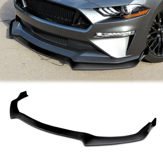 LIP FRONTAL 18-20 MUSTANG - FITS SPORT MODEL ONLY - REQUIRES DRILLING BUMPER FOR INSTALLATION - 3PC - MATTE BLACK