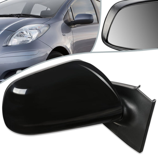 RETROVISOR MIRROR - OEM - 06-11 TOYOTA YARIS HATCHBACK - MANUAL - TEXTURED - BLACK - RIGHT