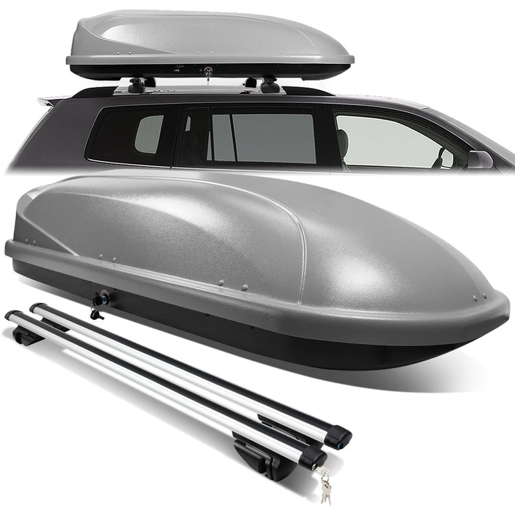 PORTAEQUIPAJE ROOF RACK CROSS BARS + CARGO ROOF BOX - 135CM - GRAY
