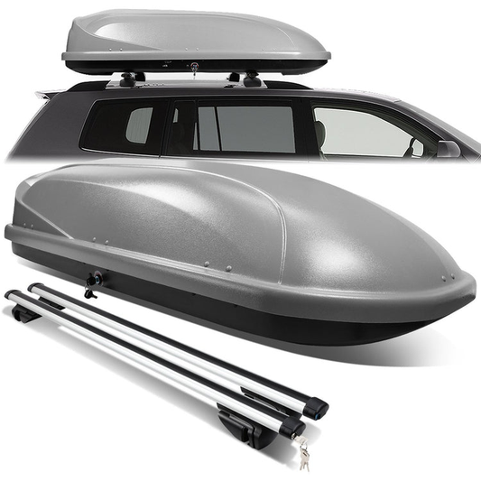 PORTAEQUIPAJE ROOF RACK CROSS BARS + CARGO ROOF BOX - 135CM - GRAY