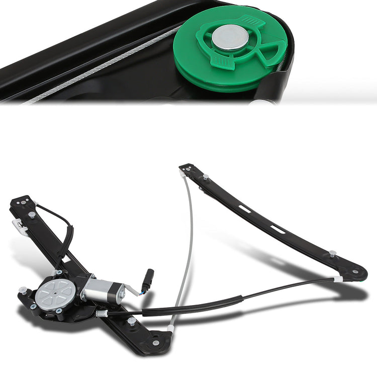REGULADOR DE VENTANA WINDOW MOTORS & REGULATORS - METALLIC - 99-00 BMW 323I/01-05 BMW 325I/01-05 BMW 325XI/99-00 BMW 328I/01-05 BMW 330I/01-05 BMW 330XI - FITS 4-DOOR SEDAN / WAGON MODELS ONLY - METALLIC - BARE STEEL/PLASTIC