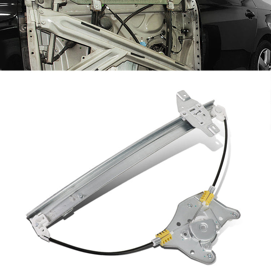 REGULADOR DE VENTANA WINDOW MOTORS & REGULATORS - METALLIC - 04-05 DODGE VERNA/00-05 HYUNDAI ACCENT SEDAN - METALLIC - BARE STEEL/PLASTIC