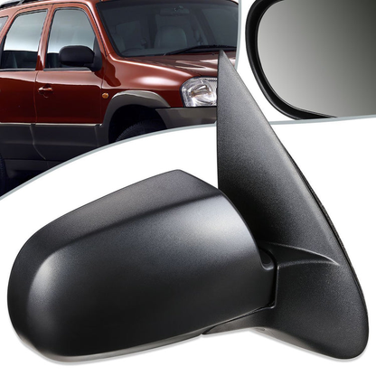 RETROVISOR MIRROR - OEM - 01-04 MAZDA TRIBUTE - MANUAL - TEXTURED - BLACK - RIGHT
