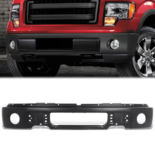 DEFENSA 09-14 FORD F-150 XL, XLT, STX, KING RANCH, LARIAT, FX4, PLATINUM, FX2, WITH FRONT FOG LIGHT CUTOUTS - BLACK