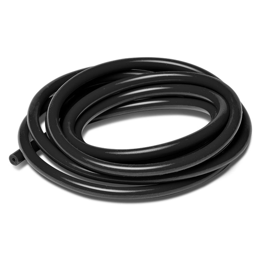 COPLE DE SILICON 3MM / .12" :ID - BY FOOT - BLACK