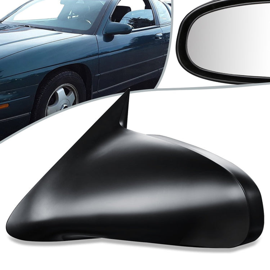 RETROVISOR MIRROR - OEM - 95-99 CHEVY MONTE CARLO - POWERED - BLACK MATERIAL - LEFT