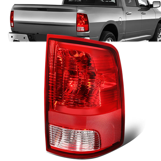 FAROS TRASEROS 09-10 DODGE RAM 1500 / 2010 RAM 2500, 3500 / 11-18 RAM 1500, 2500, 3500 / 19-22 RAM 1500 CLASSIC - FITS MODELS WITH FACTORY HALOGEN TAIL LIGHTS ONLY - DOES NOT FIT MODELS WITH FACTORY LED TAIL LIGHTS - LED - RIGHT - RED