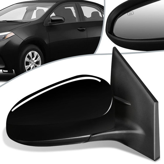 RETROVISOR MIRROR - OEM - 14-19 TOYOTA COROLLA SEDAN / 17-18 COROLLA IM / 16 SCION IM - POWERED - HEATED - TEXTURED - RIGHT - BLACK