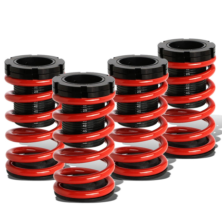 COILOVER 01-05 HONDA CIVIC - SCALE - BLACK SLEEVE / BLACK TOP / RED SPRING