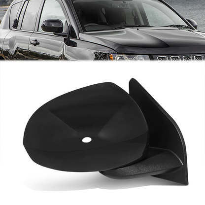 RETROVISOR MIRROR - OE STYLE - JEEP COMPASS 16-17 - WITH POWER WITH HEATED GLASS - PASSENGER SIDE - PAINT TO MATCH - BLACK