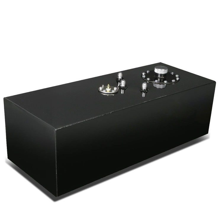 TANQUE DE GASOLINA FUEL CELL - GAS TANK WITH LEVEL SENDER - 15 GALLON - TOP-FEED - ALUMINUM - BLACK