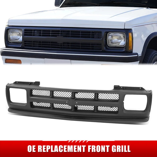 PARRILLA GRILLE - CV S10/SONOMA/JIMMY '82-'93/ GRILLE ASS'Y 91-93/ MAT-BLACK (MESH TYPE)/ (W/O ZQ9)(S10) (SEALED BEAM)//PARTS.NO,GM1200143//OEM NO,12384611