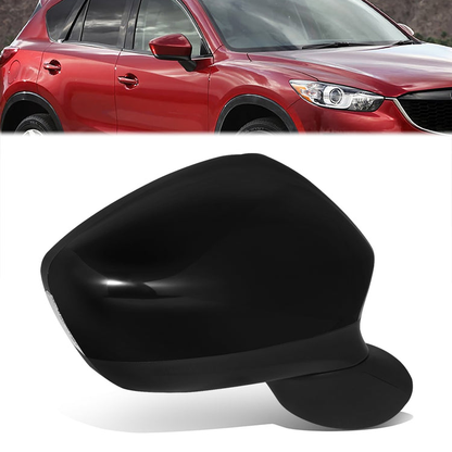 RETROVISOR MIRROR - OE STYLE - MAZDA CX-5 13-15 - WITH POWER WITH HEATED WITH SIGNAL - PASSENGER SIDE - PAINT TO MATCH - BLACK