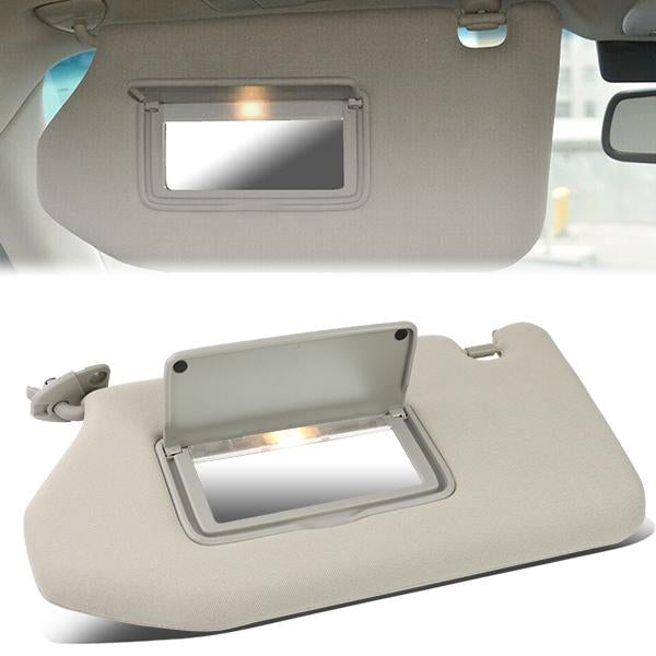 nan SUN VISOR - 13-19 NISSAN PATHFINDER / 2013 INFINITI JX35 / 14-19 INFINITI QX60 - FITS ILLUMINATED MODELS - W/ VANITY LIGHT - DRIVER SIDE - GRAY