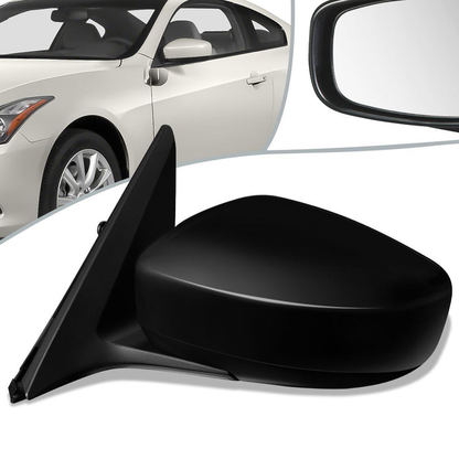 RETROVISOR MIRROR - OEM - 09-10 INFINITI G37 CONVERTIBLE - POWERED - HEATED - TEXTURED - BLACK - LEFT