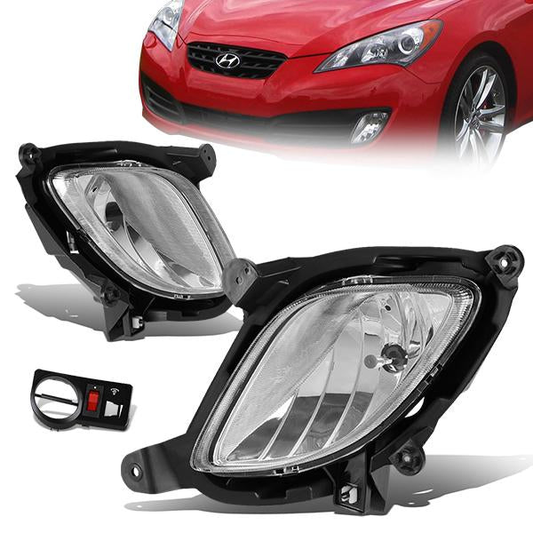 FAROS DE NIEBLA 10-12 HYUNDAI GENESIS COUPE - W/SWITCH - 881 BULB - CLEAR