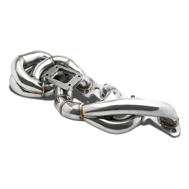 TURBO MANIFOLD TURBO MANIFOLD - STAINLESS - NISSAN RB20 / RB25 - T3 FLANGE - SIDE MOUNT