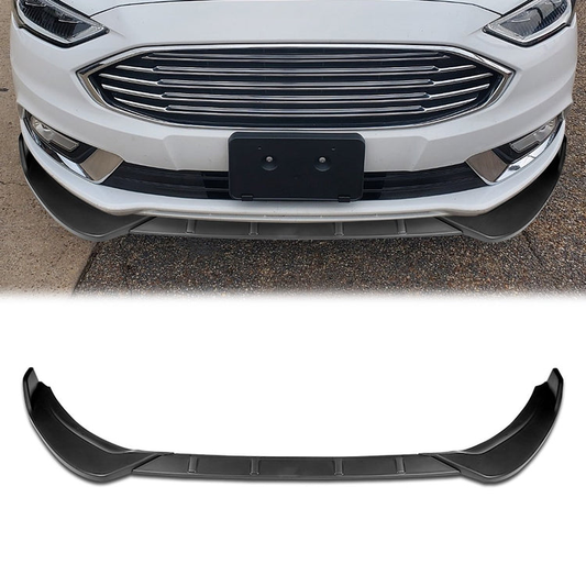 LIP FRONTAL 17-18 FORD FUSION - REQUIRES DRILLING BUMPER FOR INSTALLATION - 3PC - MATTE BLACK