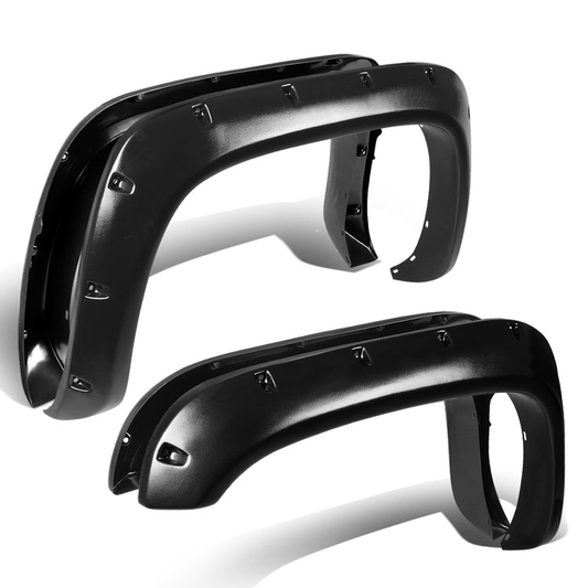 CANTONERAS 94-01 DODGE RAM 1500 / 94-02 DODGE RAM 2500, 3500 - POCKET-RIVETED STYLE - TEXTURED - MATTE BLACK
